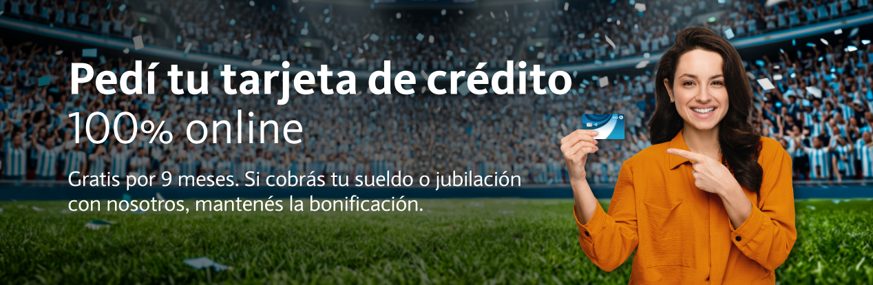 Conocé las tarjetas de crédito del Banco Nación.