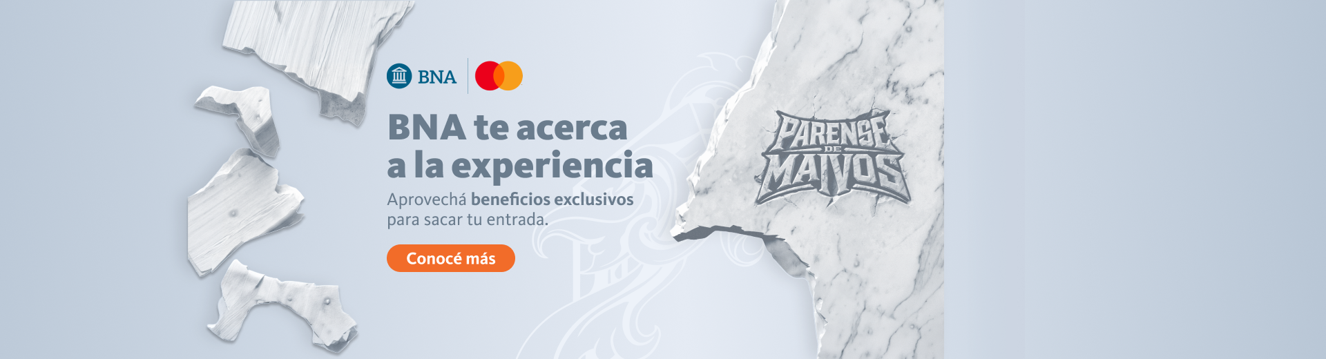 BNA te acerca a la experiencia de Parense de Manos. Aprovechá beneficios exclusivos para sacar tu entrada haciendo clic en el enlace