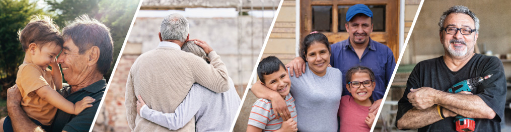 Personas de edad variada posando a cámara